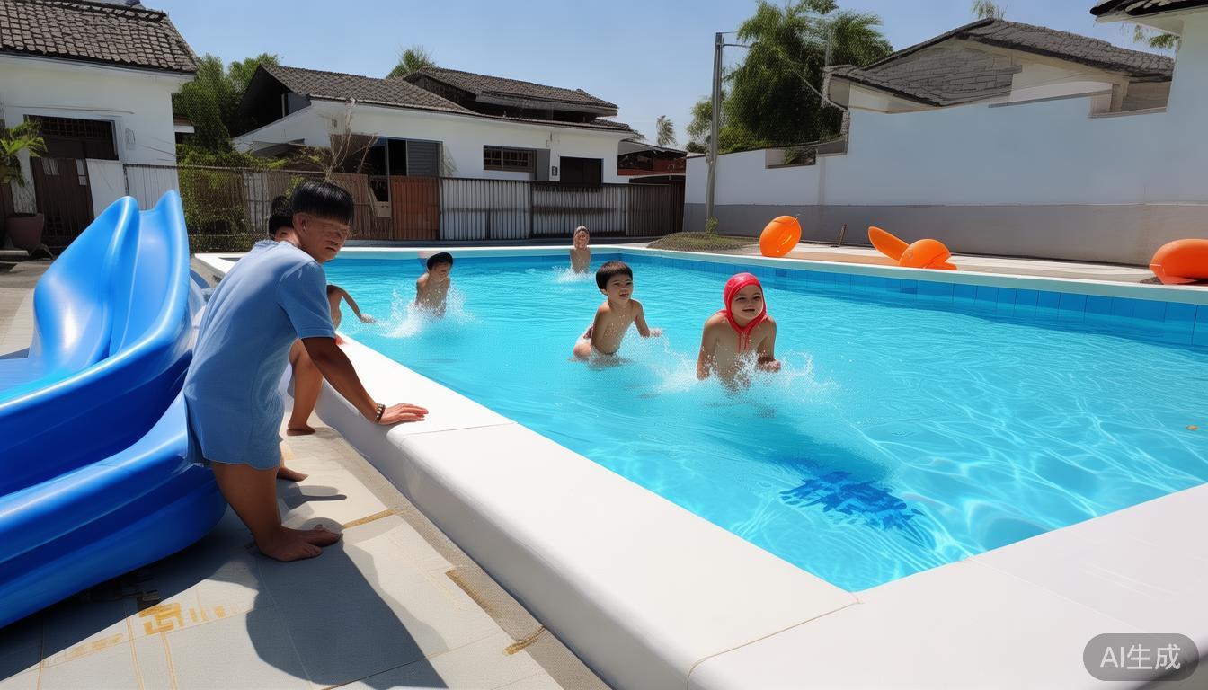 家门口有了泳池！孩子玩水安全无忧？乡乡有池工程太牛啦
