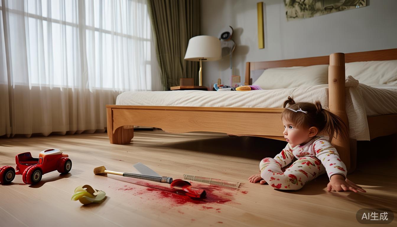 3岁女童头上插刀淡定就医？真相竟然是意外！你敢信？