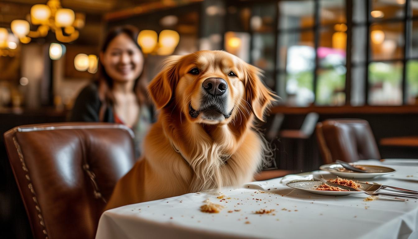 南昌网红餐厅惊现人狗同坐！宠物狗竟在餐椅上进食？网友炸锅