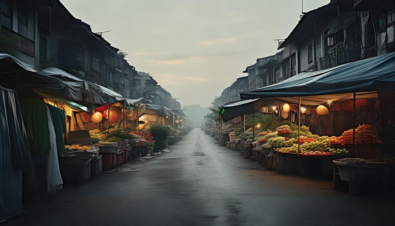 地质巷‘马路市场’乱象丛生？摊贩占道经营严重困扰居民出行