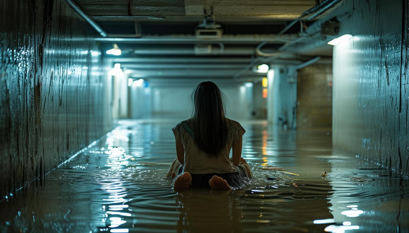 _洪水救人视频_洪水车内自救