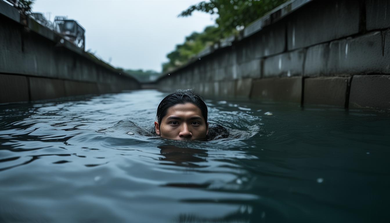 在洪水中游泳能活下来吗_洪水来了游泳逃生对吗_